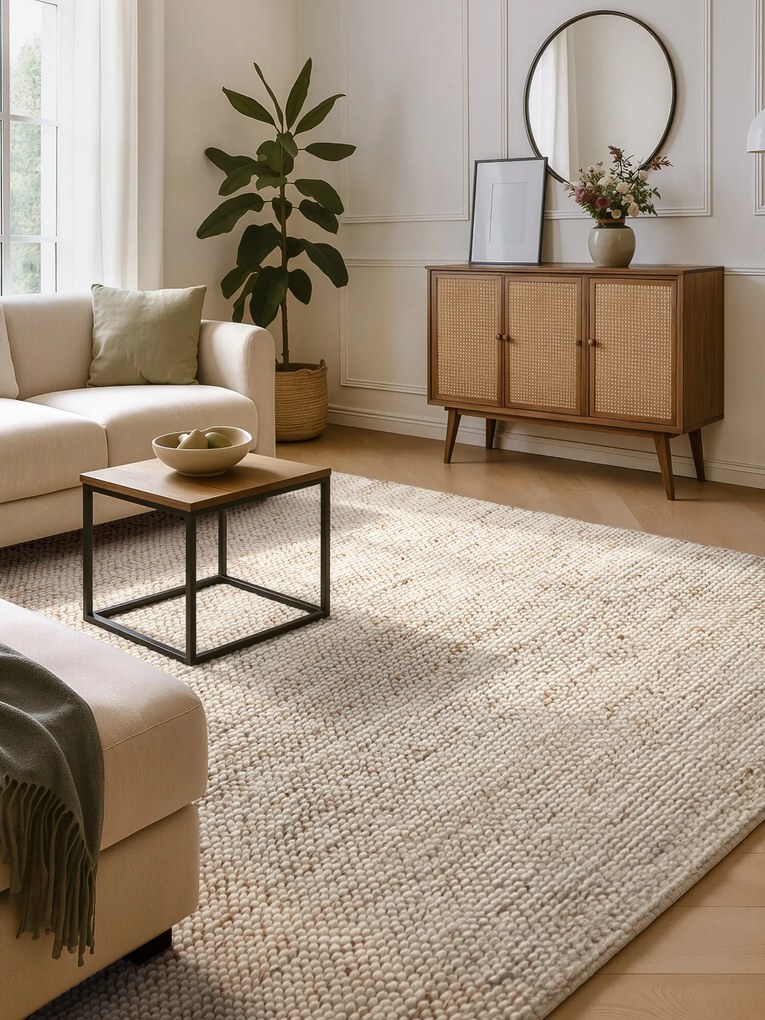 Villeroy & Boch, Kusový koberec Villeroy & Boch Peas 106280 Cream Beige, 80x150, béžová, obývacia izba