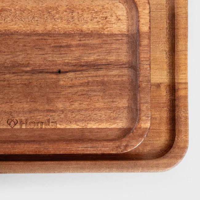 Sada dvoch servírovacích podnosov MOOKA drevená 744525