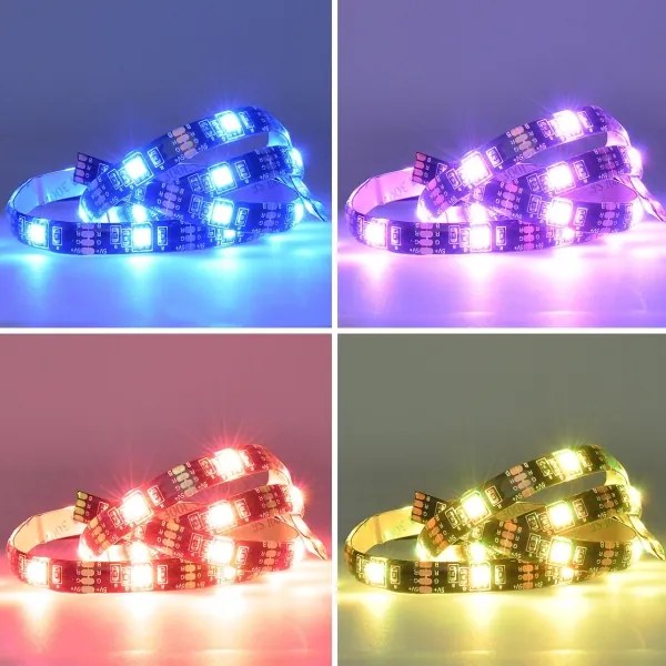 Solight WM58 - LED RGB Pásik pre TV LED/6W/5V Wi-Fi Tuya + diaľkové ovládanie 0,5m