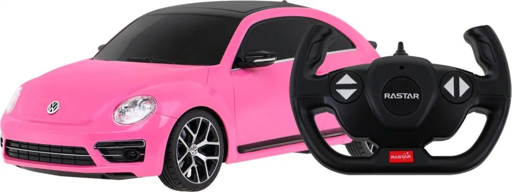 Volkswagen Beetle ružový RASTAR 1:14 RC auto na diaľkové ovládanie