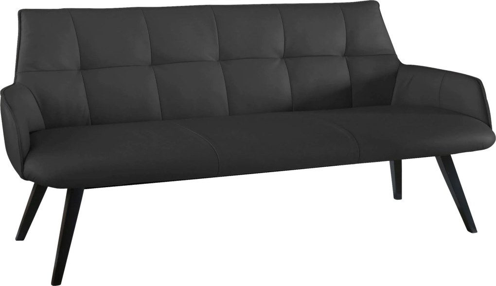 XXXLutz LAVICA, drevo, koža, 160/89,5/64 cm Novel - Lavice - 002315000509