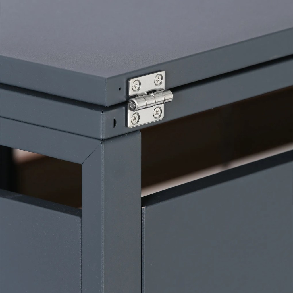 Prístrešok na popolnicu 240 l, 1160 x 695 x 800 mm, dekor dreva