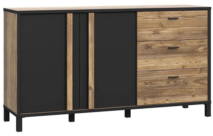 Komoda Haruki Alpský Smrek/čierny