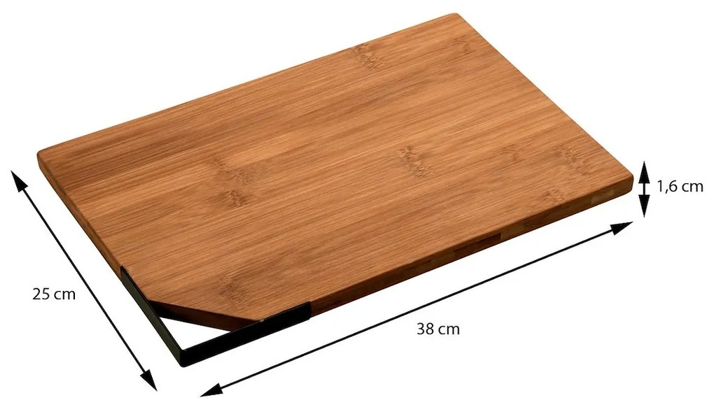 Doska na krájanie Corner, bambus, 38x25 cm