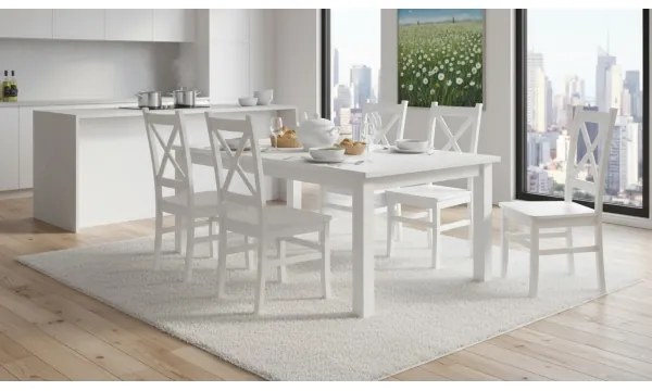 Jedálenská stolička NATE biela