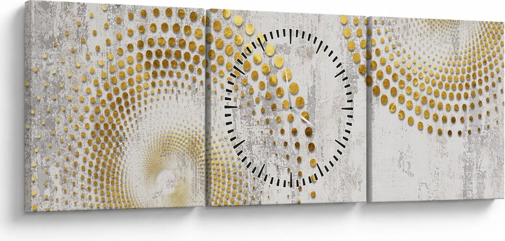 Obraz - Betónový design (s hodinami) (90x30 cm)