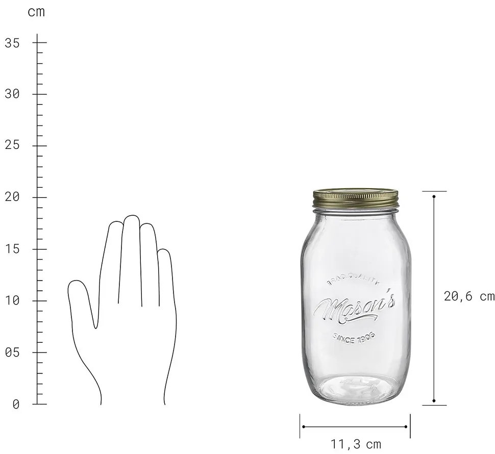 MASON'S Zaváraci pohár 1,5 l