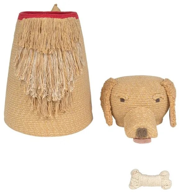 Béžový látkový detský kôš na hračky 40x30x55 cm Luna – Lorena Canals