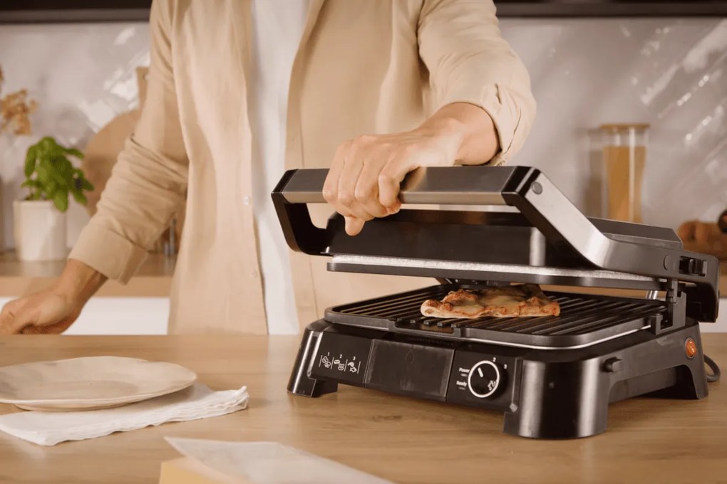 Kontaktný gril Tefal SuperGrill 3v1 GC510DE0 Nerezový/Čierny