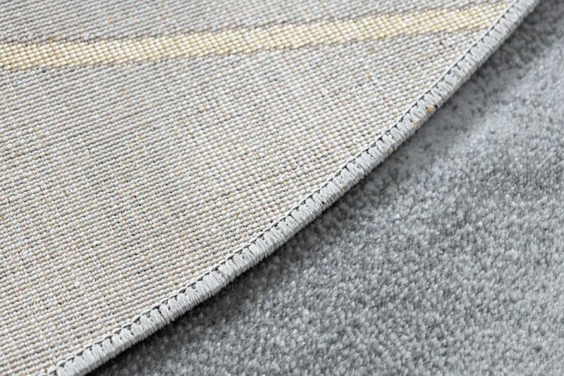 Kusový koberec Emerald 1022 grey and gold kruh, 200x200 (priemer) kruh, šedá, chodba / predsieň, Dywany Łuszczów