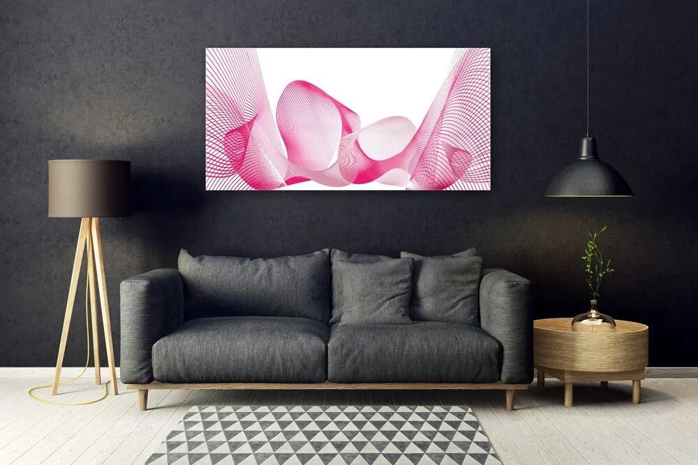 Obraz plexi Abstrakcia čiary vlny umenie 120x60 cm