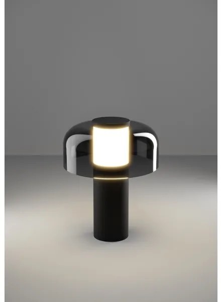 Eglo 900983 - LED Stmievateľná vonkajšia lampa PONENTE 2,25W/5V 5200mAh IP44 čierna