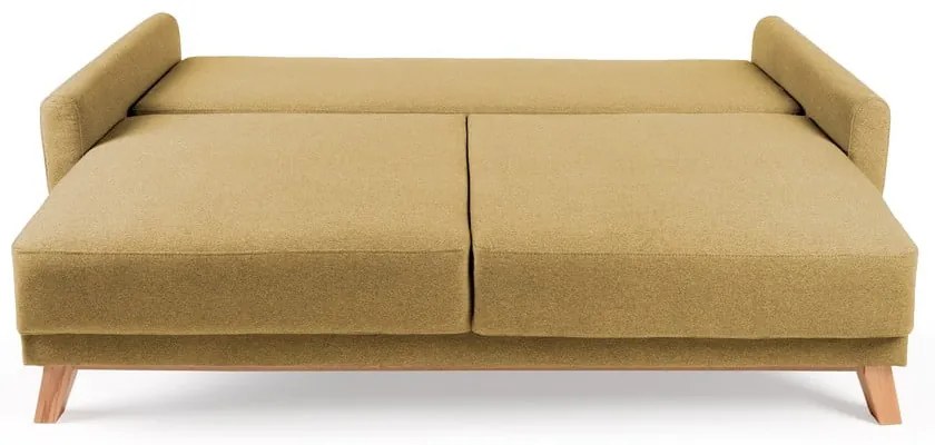 Žltá rozkladacia pohovka Bonami Selection Pop