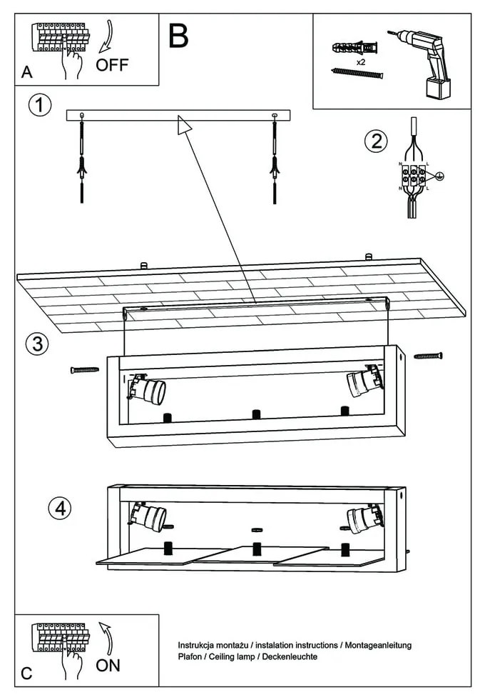 Nástenné svietidlo Sollux Leda Natural