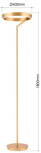 Orion - stmievateľná LED stojacia lampa KOLK LED/40W/230V 2700/4000K zlatá