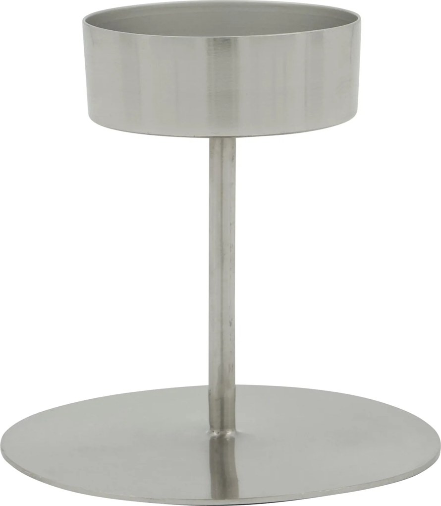 House Doctor Kovový svietnik Anit Silver 10 cm