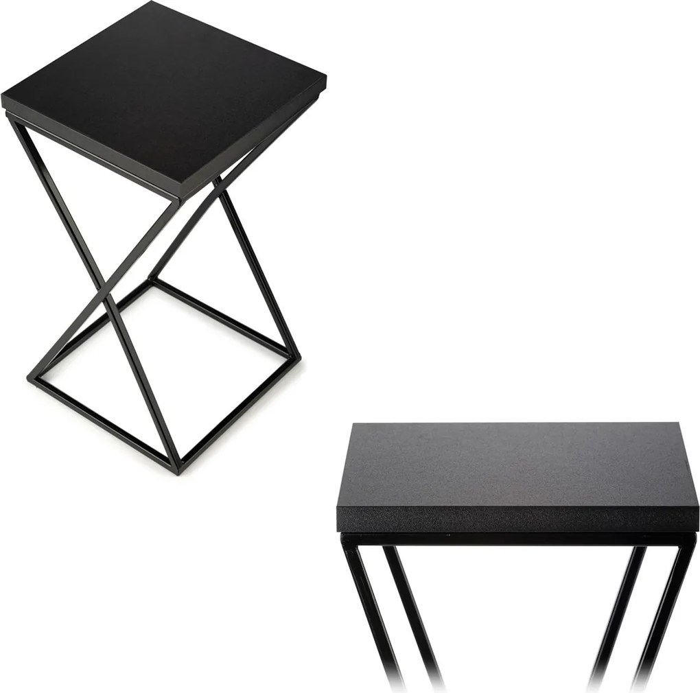 STOJAN NA KVETINÁČ LOFT6 40X24X24 CM ČIERNA