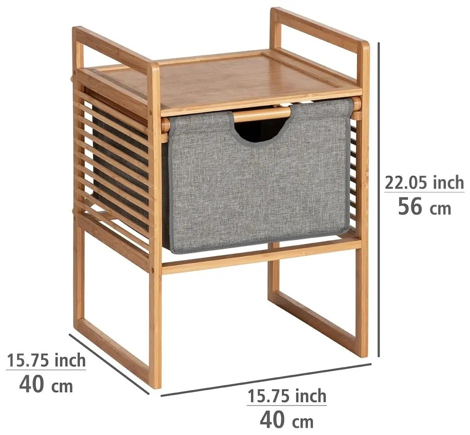 Bambusový odkladací stolík Wenko Bahari