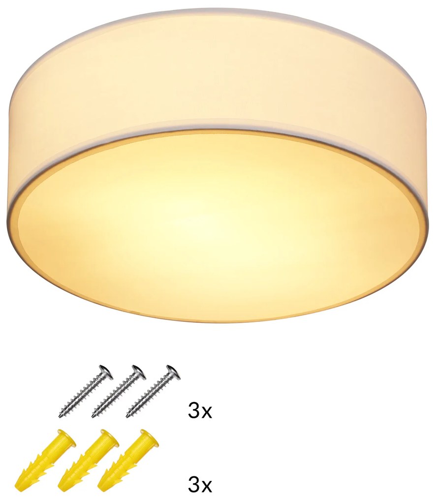 Stropná lampa Ø30cm - biela