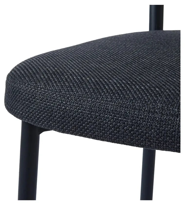 Tmavosivá jedálenská stolička Fowler – Unique Furniture