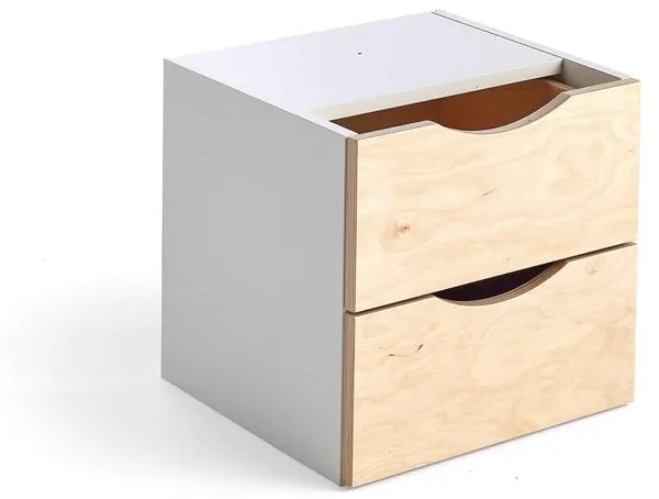 Zásuvková jednotka RICO, 2 zásuvky, breza