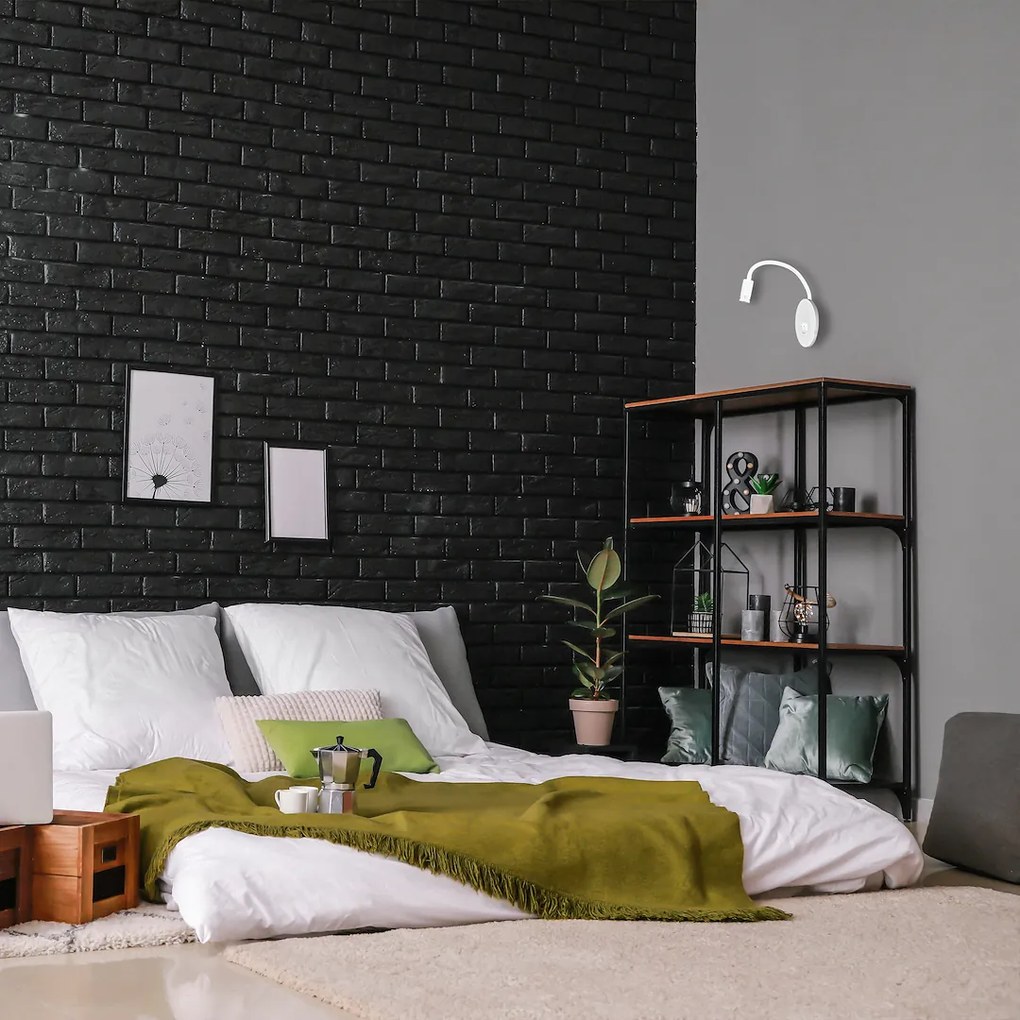 Nástenné LED svietidlo Base, 1x LED 8+2w, 4000k, w, o, vypínač