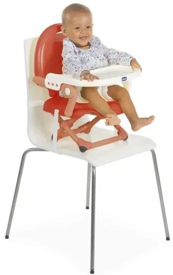 Chicco - Detský prenosný podsedák na stoličku POCKET SNACK červená