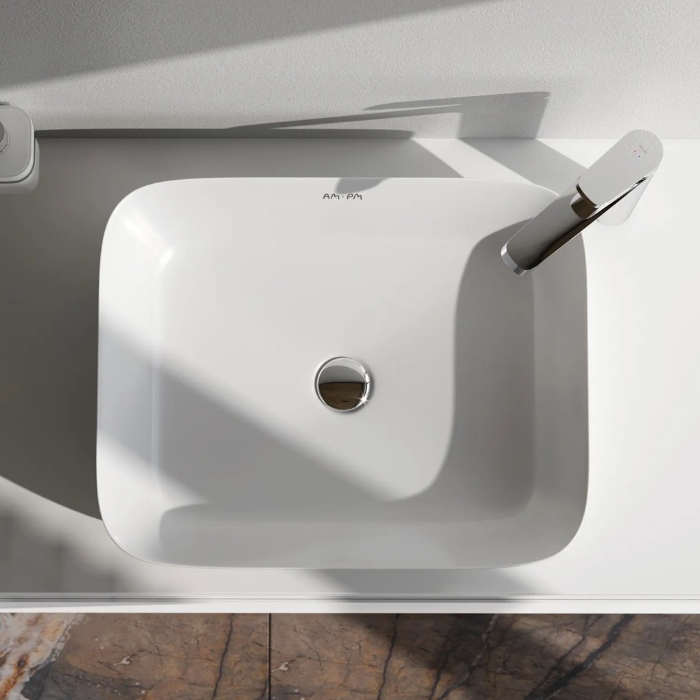 Pultové umývadlo 51 AM.PM Func MFAWCC10510WG biele lesklé