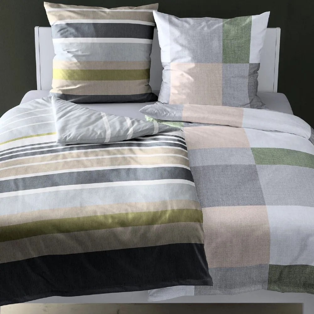 Bierbaum flanelová obliečka 61270 Color Line 140x200/70x90 cm