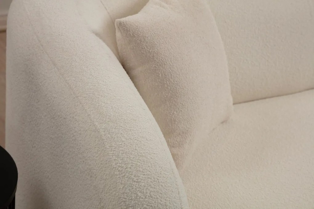 Trojmiestna pohovka Asos 225 cm bouclé krémová