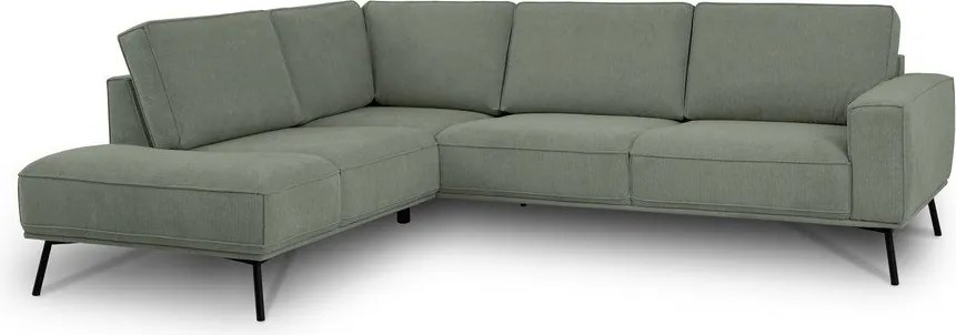 Zelená ženilková rohová pohovka (ľavý roh/do L) Amsterdam – Scandic