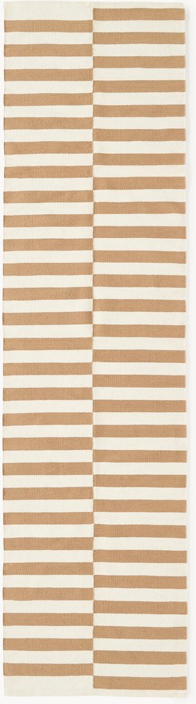 Ručne tkaný pruhovaný kelímový behúň Donna