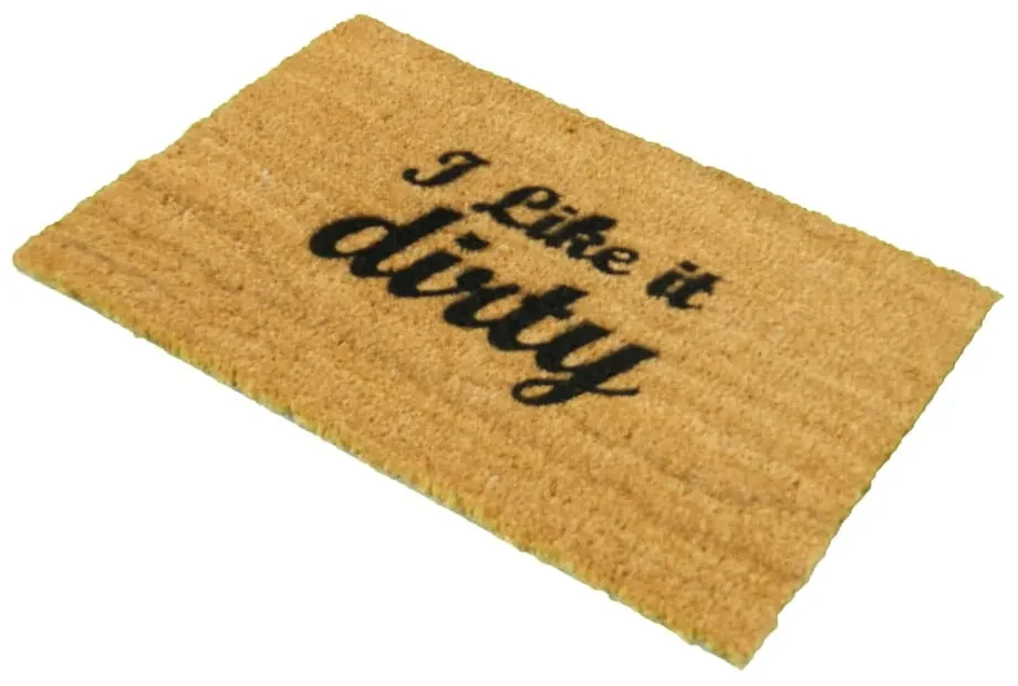 Rohožka z prírodného kokosového vlákna Artsy Doormats I Like It Dirty, 40 x 60 cm