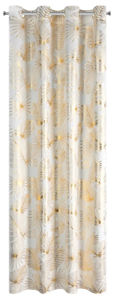 ZATEMŇOVACÍ ZÁVES NA KRÚŽKOCH ZARIA 140X250 CM LISTY