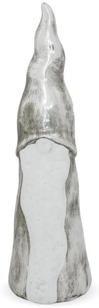 Figúrka Santa silver 29 cm