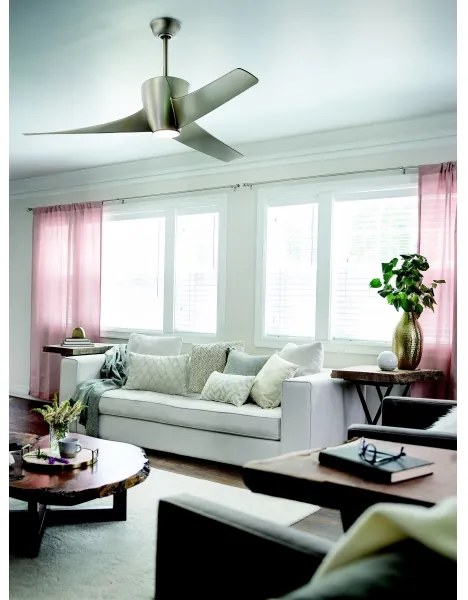 Kichler KLF-PHREE-56-BN- LED Stmievateľný stropný ventilátor PHREE 10W/230V + DO