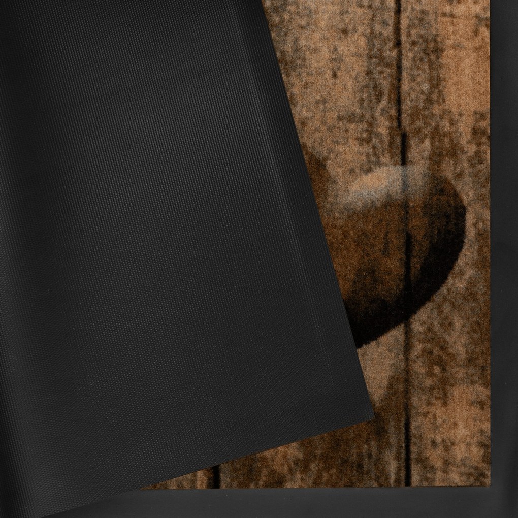 Hanse Home Collection koberce Protišmyková rohožka Printy 103792 Brown Grey - 45x75 cm