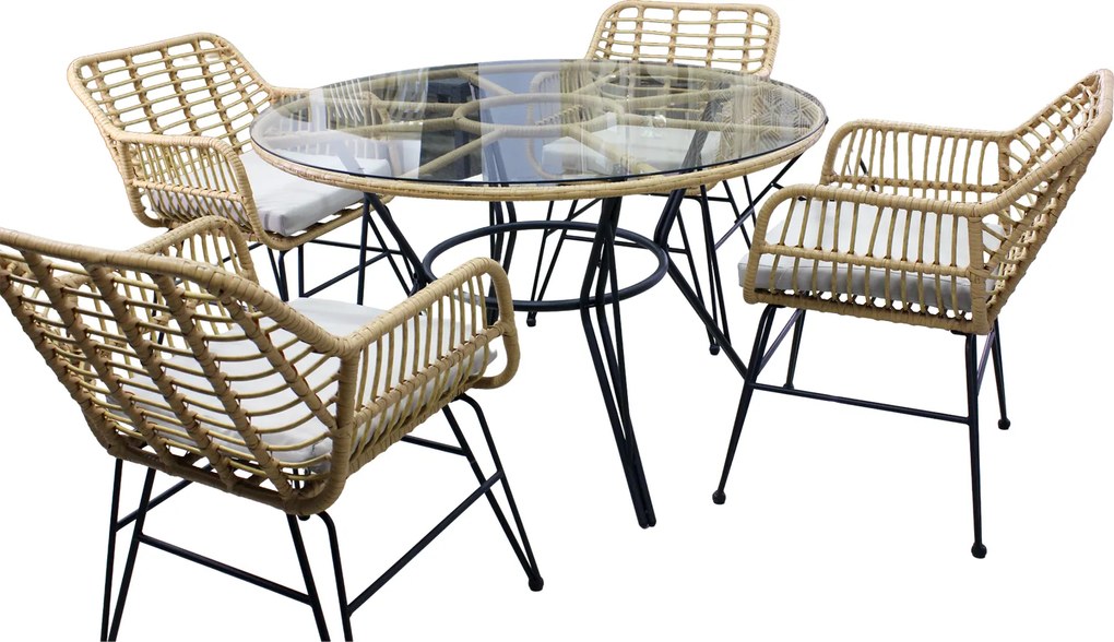 CH Ratanová súprava nábytku - prírodná farba