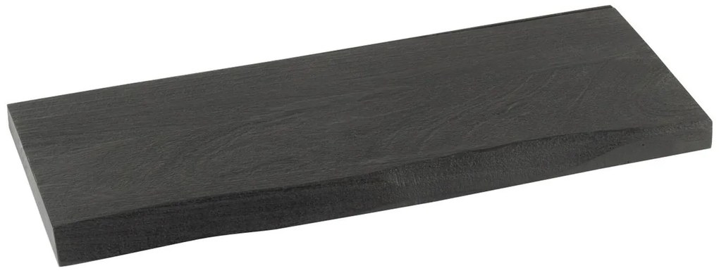 Čierna nástenná drevená polica z mangového dreva Gerard Mango S - 70*27*4cm