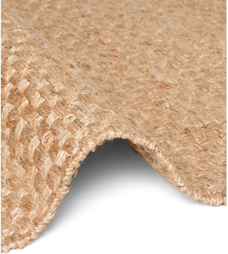 Obojstranný/ručne tkaný jutový behúň v prírodnej farbe 80x300 cm Fjord – Hanse Home