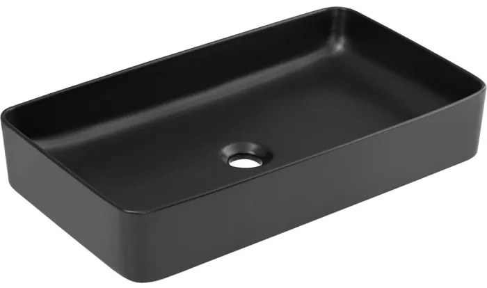 Kúpeľňová zostava Ocean s doskou, umývadlom a skrinkami 90 cm čierna/dub olejovaný