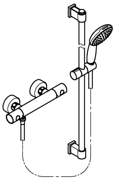 GROHE 34857000 - Termostatická sprchová batéria PRECISION GET 12” lesklý chróm