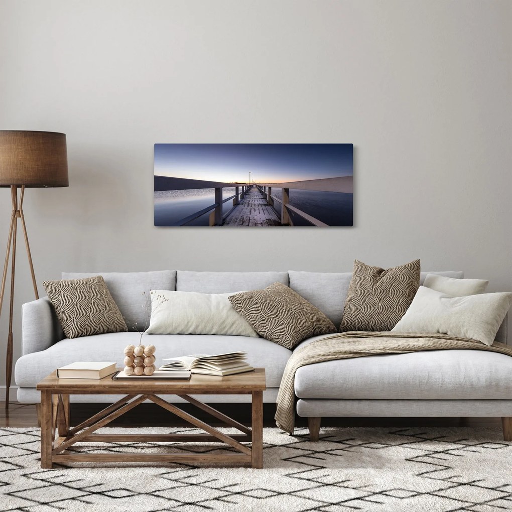 Obraz - Na móle (120x50 cm)