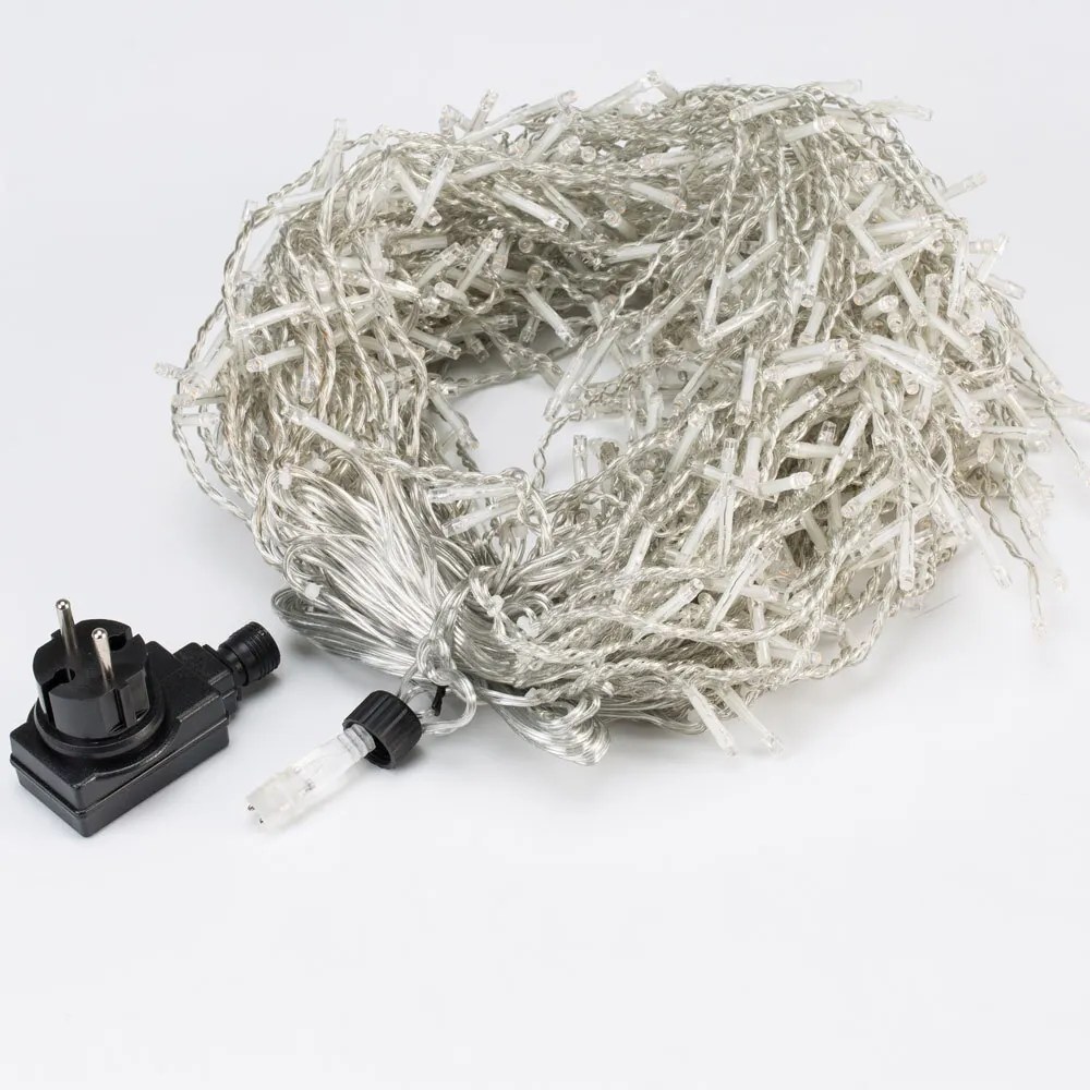 Vianočná svetelná reťaz  CECIL, 10m, studená biela Monzana