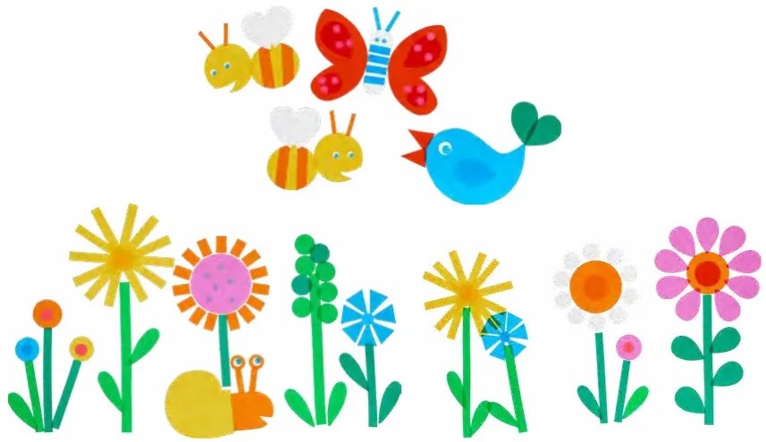 Haba Craft Kit Kreatívna sada Jarná lúka obrázky do okna