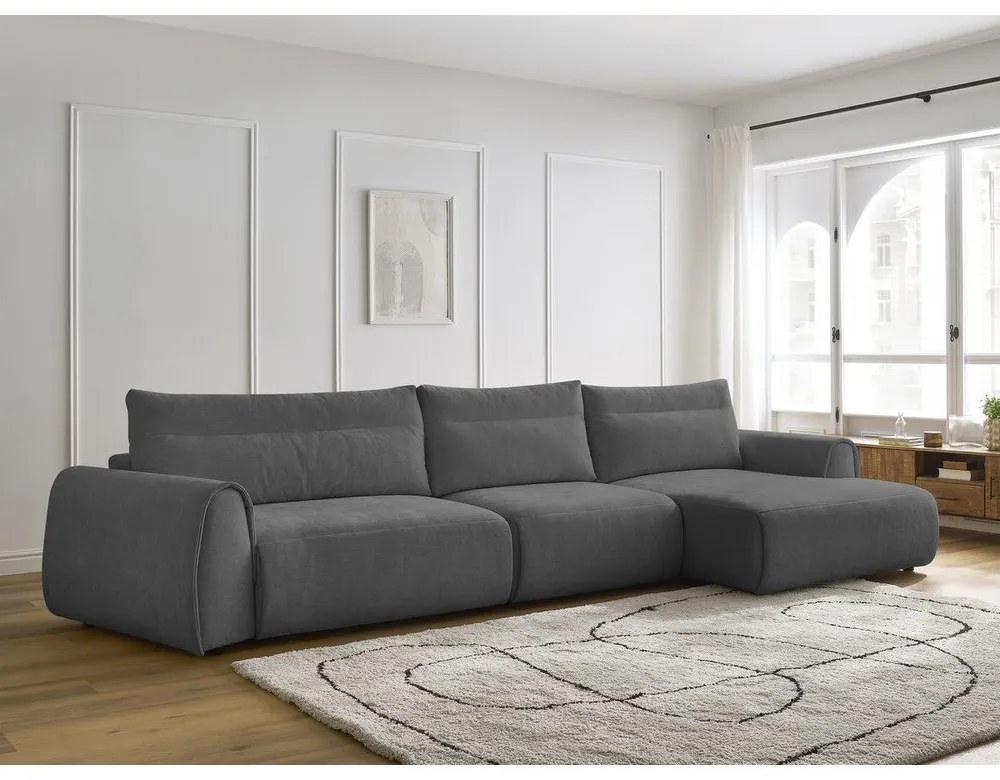 Sivá rohová pohovka Aden – Bobochic Paris