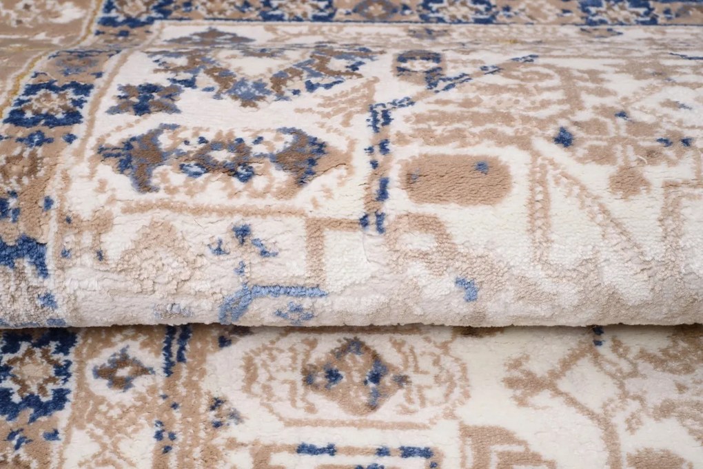 TA Koberec G549M BIELA/TMAVOMODRÁ ASTHANE