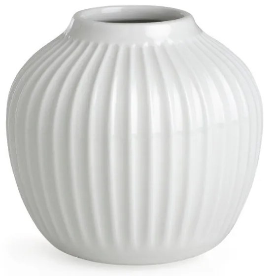 Biela kameninová váza Kähler Design Hammershoi, výška 12,5 cm