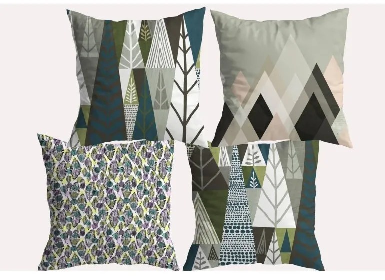 Obliečky na vankúše 40x40 cm Abby set 4 ks EMI