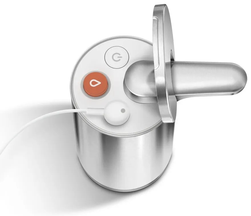 Sivý automatický oceľový dávkovač mydla 266 ml - simplehuman